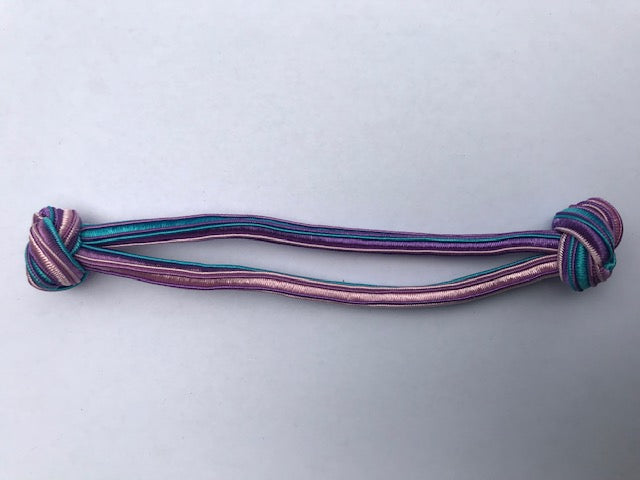 Haar elastieken geknoopt , knotted elastic hair ties #007