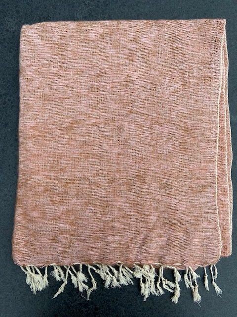 Sjaal Yakwol Jakwol Shawls of Yakwool Fairtrade beige groen roze
