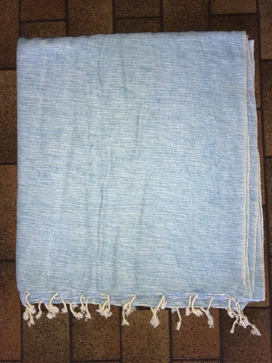 Nepalese Sjaals Yakwol Jakwol Shawls Yak wool Fairtrade omslagdoek Nepal licht blauw wit