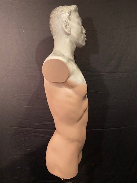Vintage mannequin mannen torso handgemaakt Aad Verboom #013