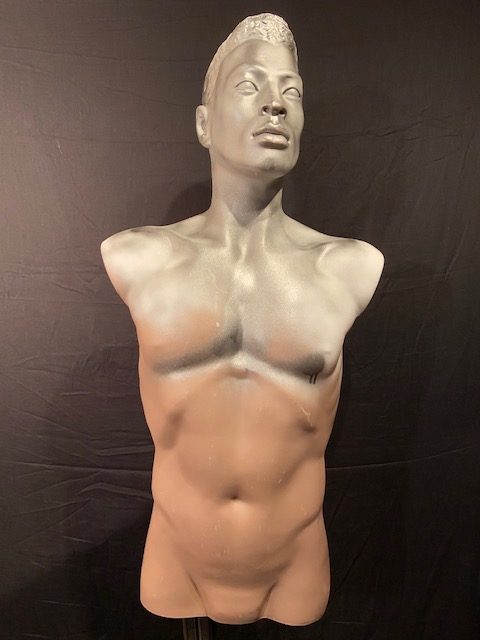 Vintage mannequin mannen torso handgemaakt Aad Verboom #013