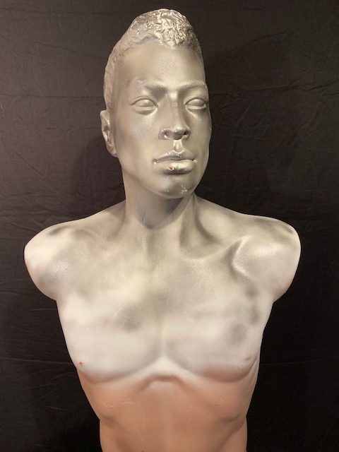 Vintage mannequin mannen torso handgemaakt Aad Verboom #006