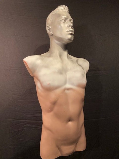 Vintage mannequin mannen torso handgemaakt Aad Verboom #006