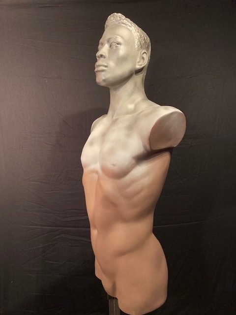 Vintage mannequin mannen torso handgemaakt Aad Verboom #006