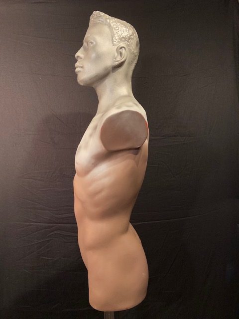 Vintage mannequin mannen torso handgemaakt Aad Verboom #006