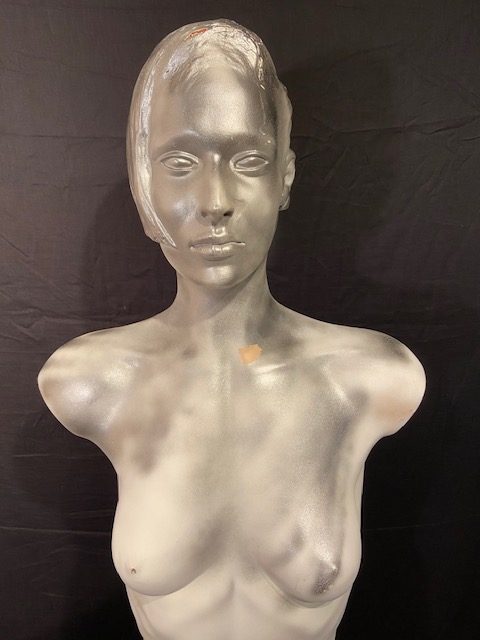 Vintage mannequin vrouwen torso handgemaakt Aad Verboom #007