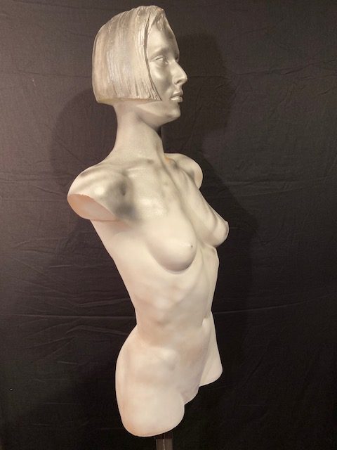 Vintage mannequin vrouwen torso handgemaakt Aad Verboom #007