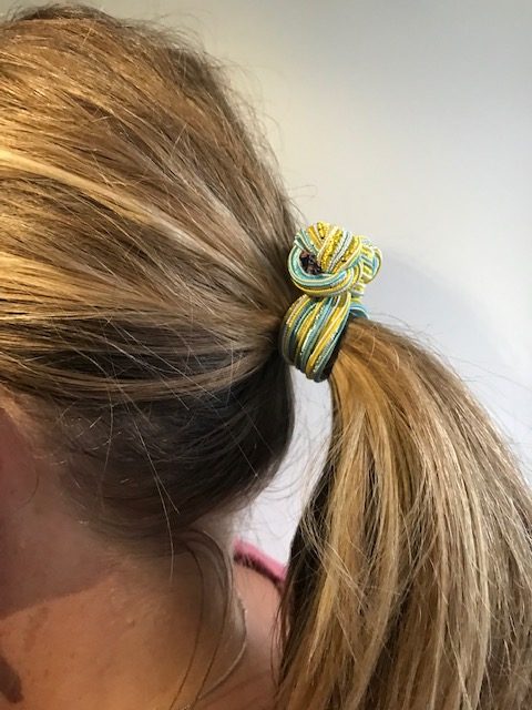 beautiful colorful woman hairknots handmade