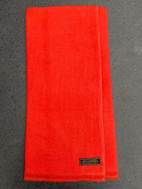 kashmier sjaals oranje handgemaakt