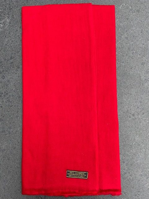 kasjmier wollen sjaals rood